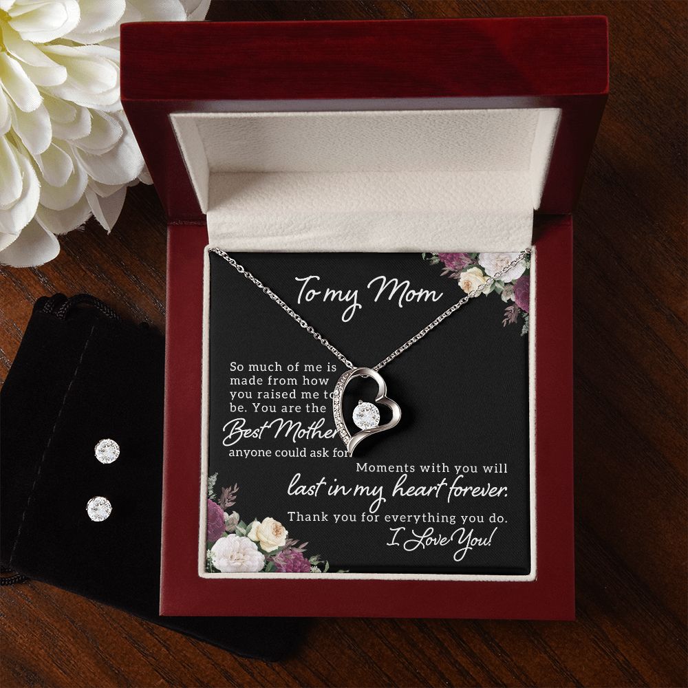 Forever Love Necklace & Earring Set for Mom - Carbone's Marketplace