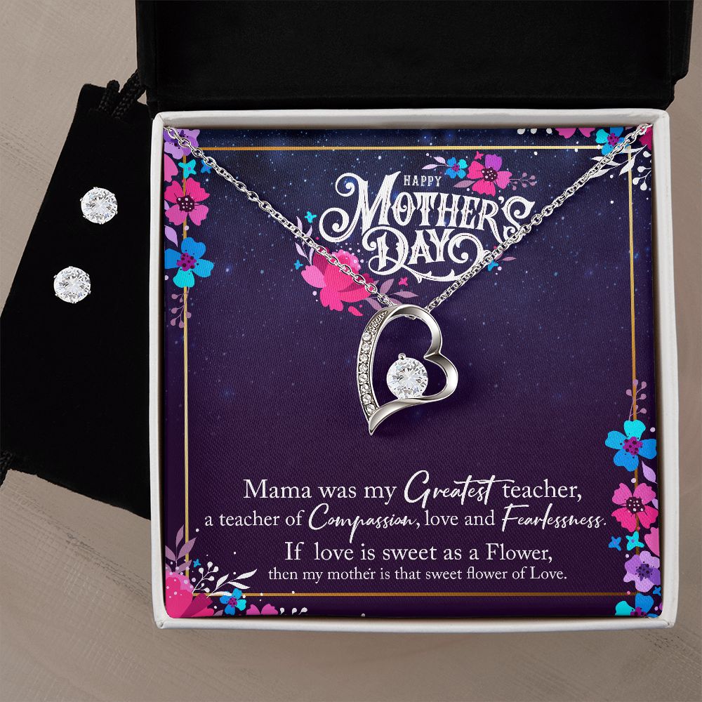 Forever Love Necklace & Earring Set for Mom - Carbone's Marketplace