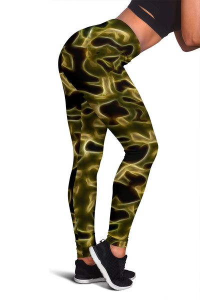 Fractal Camo Leggings Green for Camouflage Lovers - Carbone's Marketplace