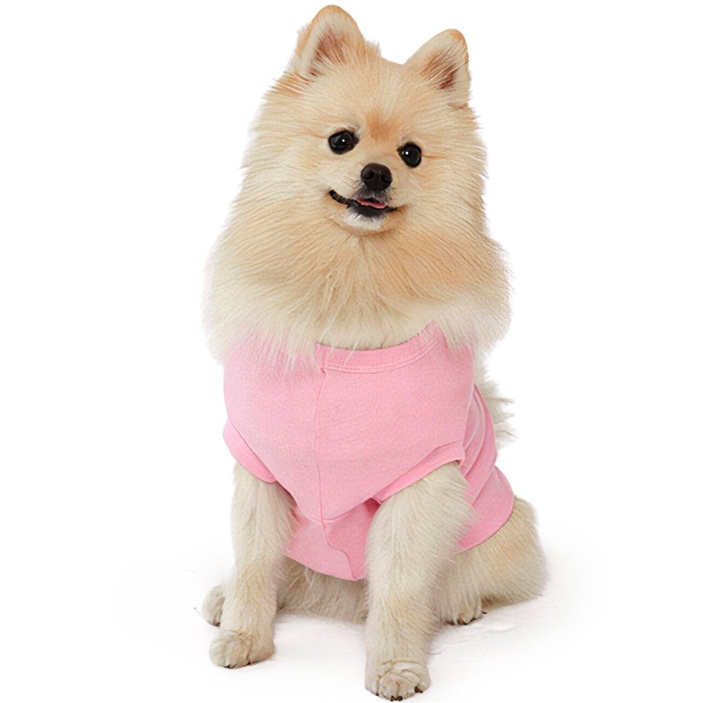 Free Kisses Dog Sleeveless Shirt - Word Print Dog Shirt - Minimalist Dog Clothing - Carbone's Marketplace