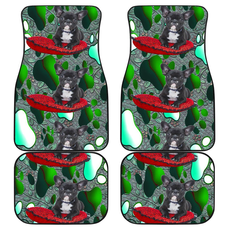 French Bulldog Car Floor Mat - Carbone&