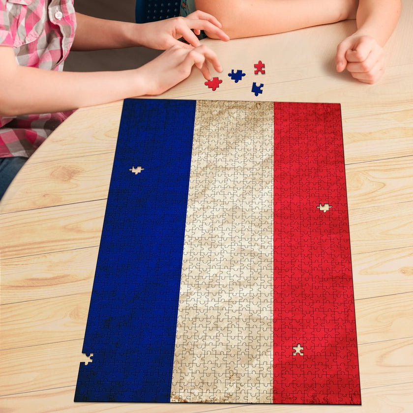 French Grunge Jigsaw Puzzle - Carbone's Marketplace