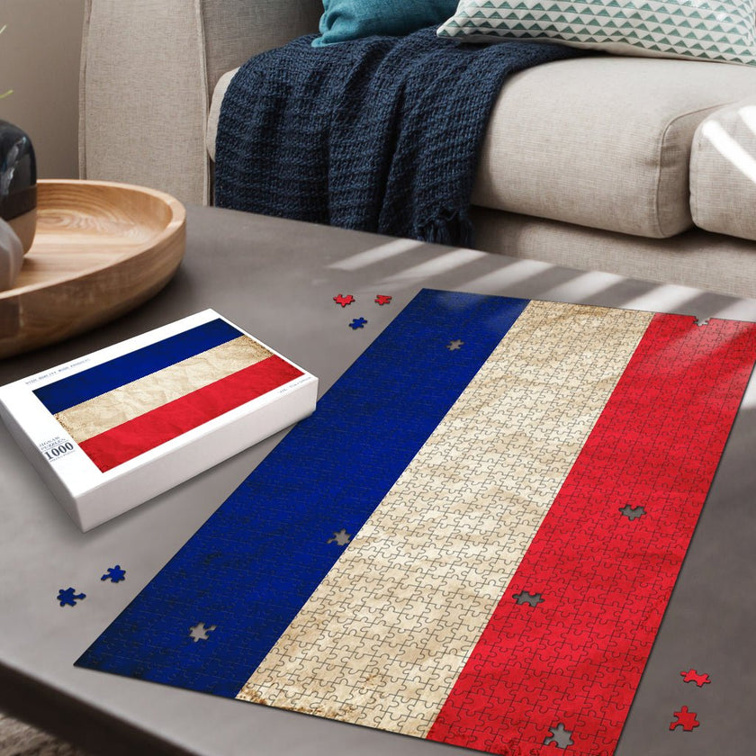 French Grunge Jigsaw Puzzle - Carbone's Marketplace