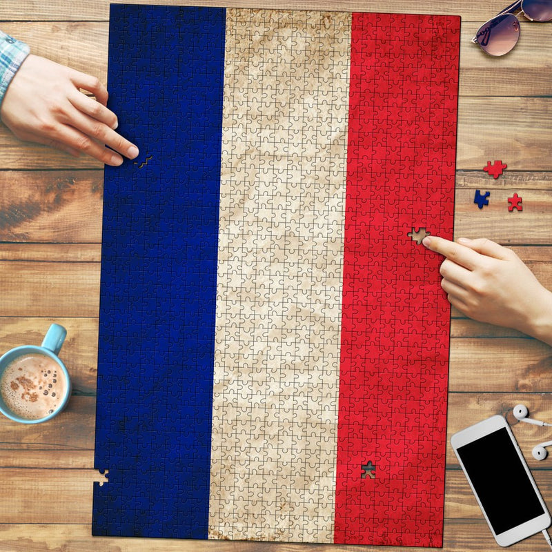 French Grunge Jigsaw Puzzle - Carbone&