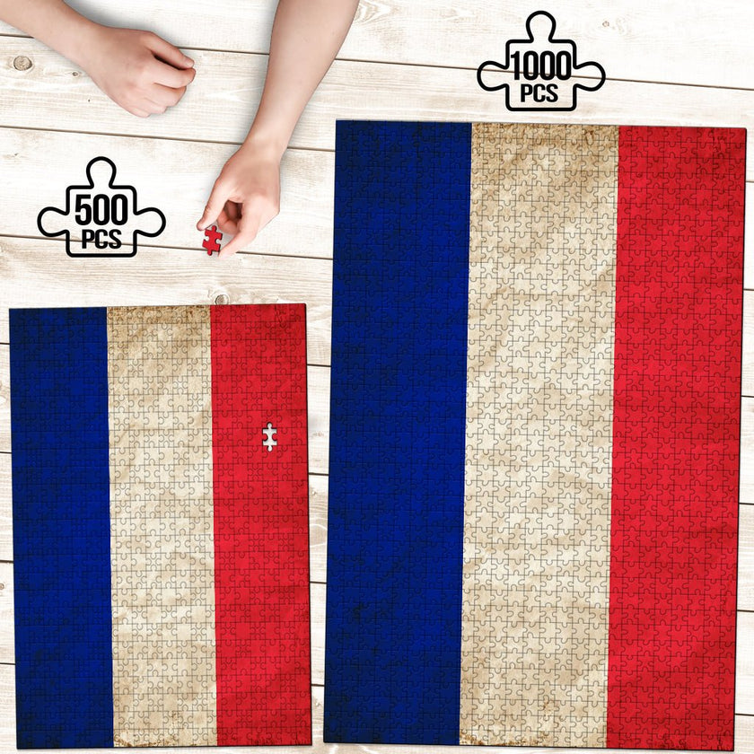French Grunge Jigsaw Puzzle - Carbone's Marketplace