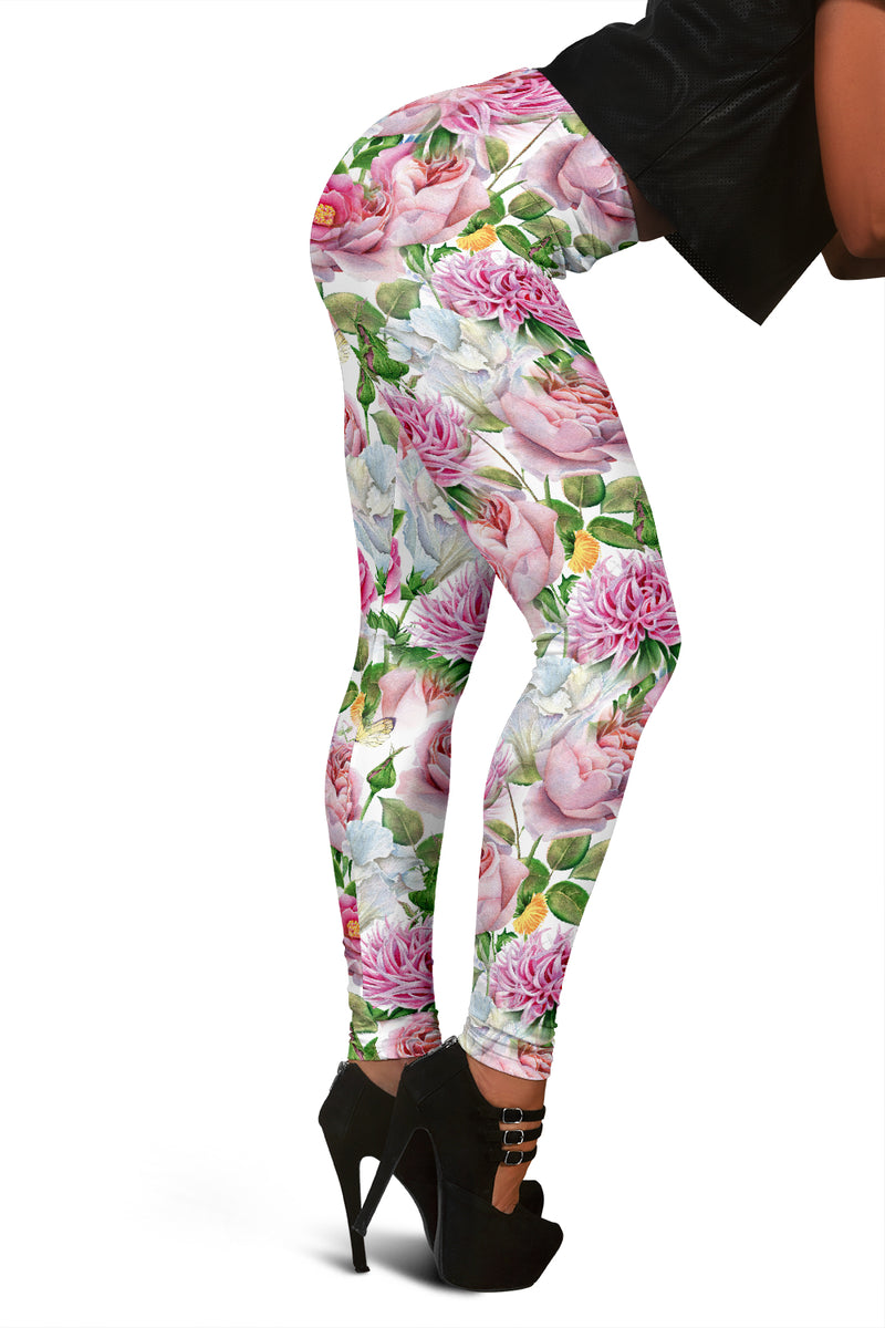 Watercolor Floral Leggings