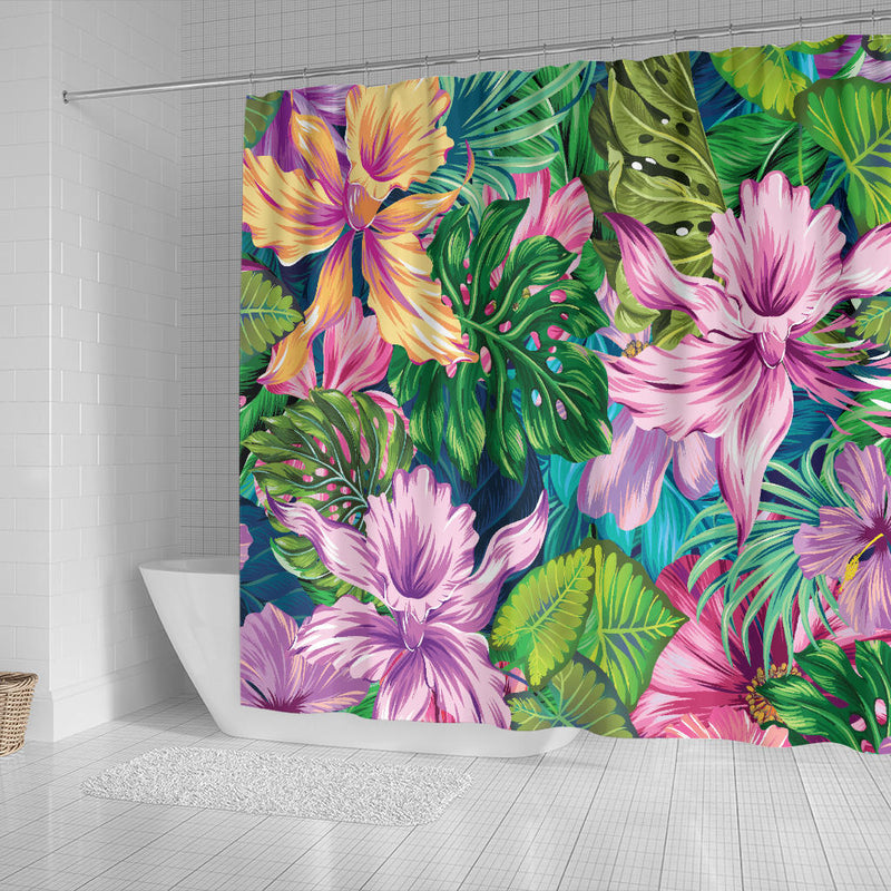 Tropical Orchid Shower Curtain