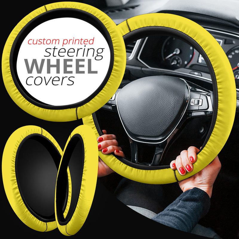 Yellow Steering Wheel Cover