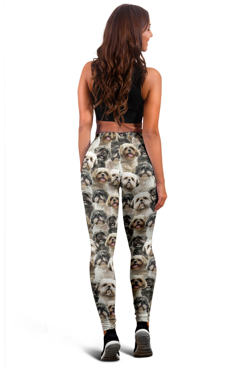 Shih Tzu Full Face Leggings