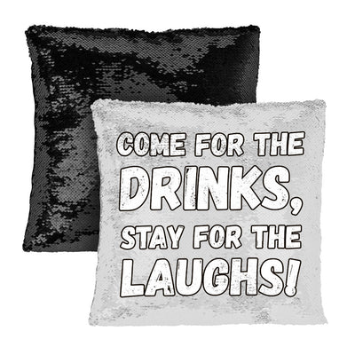 Funny Quote Sequin Pillow Case - Funny Saying Pillow Case - Cool Design Pillowcase - Carbone's Marketplace