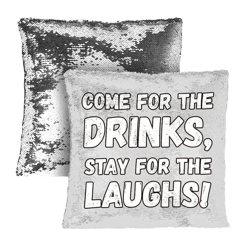 Funny Quote Sequin Pillow Case - Funny Saying Pillow Case - Cool Design Pillowcase - Carbone's Marketplace