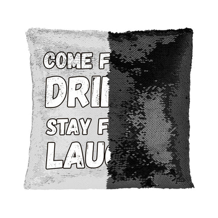 Funny Quote Sequin Pillow Case - Funny Saying Pillow Case - Cool Design Pillowcase - Carbone's Marketplace