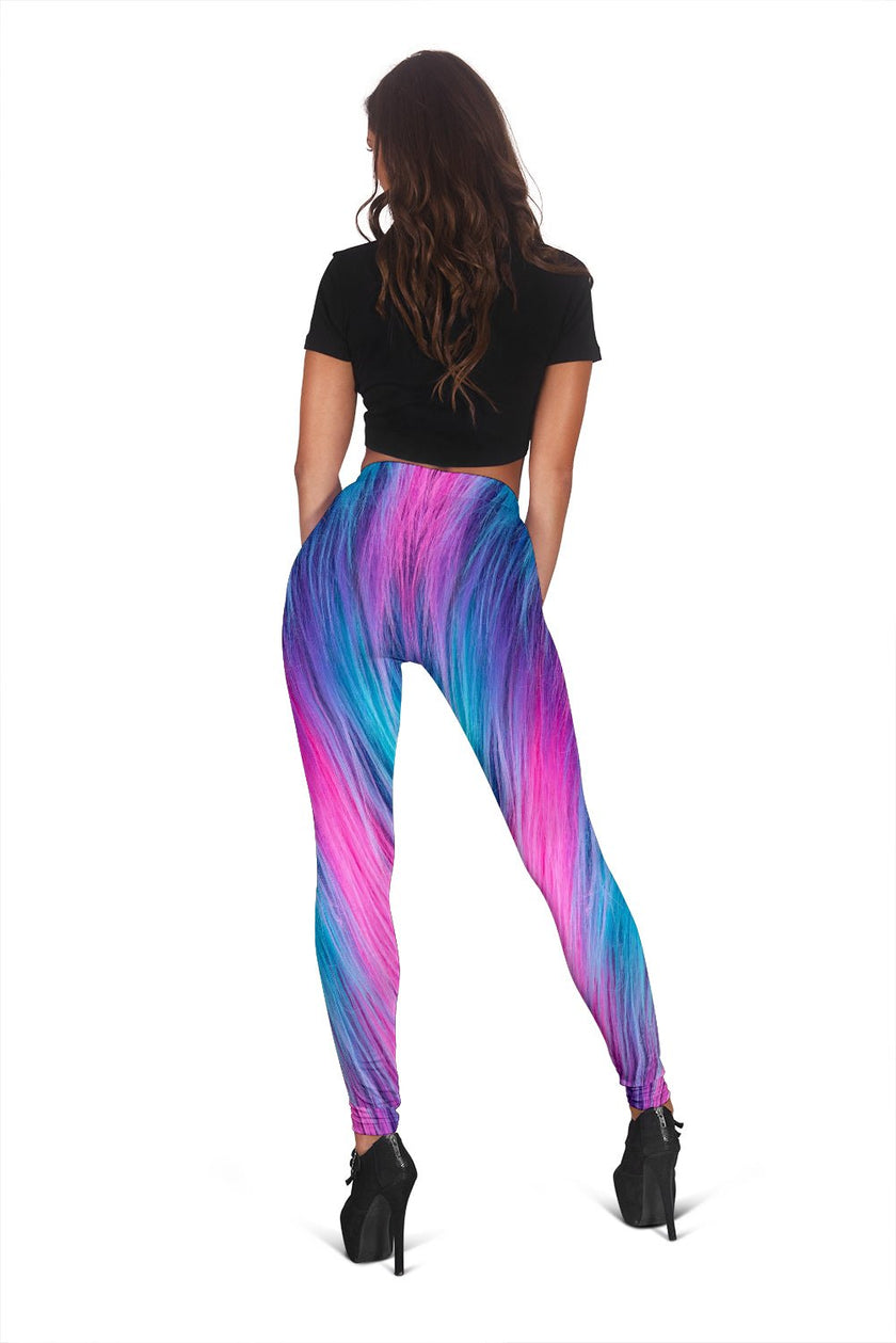 FURRY Pink Blue Leggings - Carbone's Marketplace