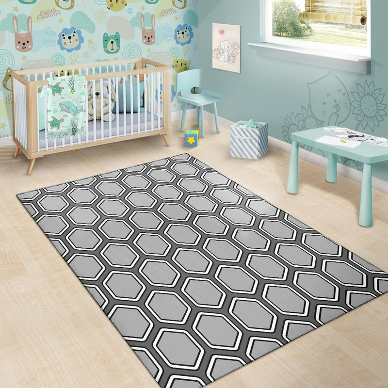 Geometric Gray Area Rug - Carbone&