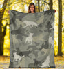 German Shepherd Camo Blanket - Carbone's Marketplace