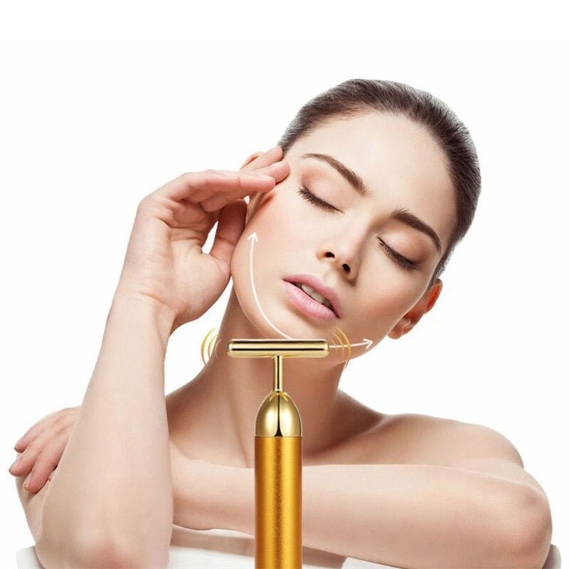 Gold Facial Roller Massager - Carbone's Marketplace
