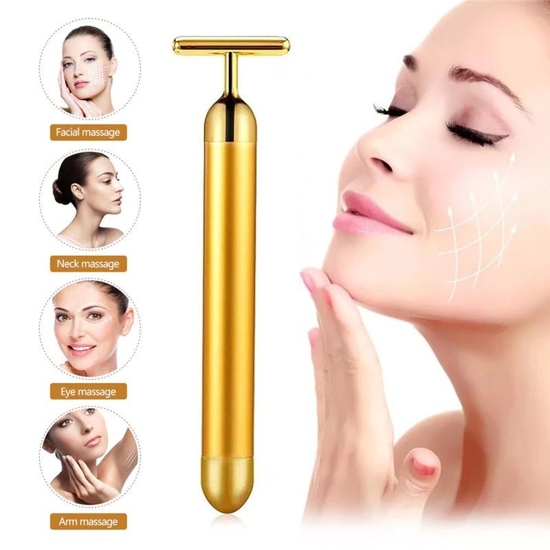 Gold Facial Roller Massager - Carbone&