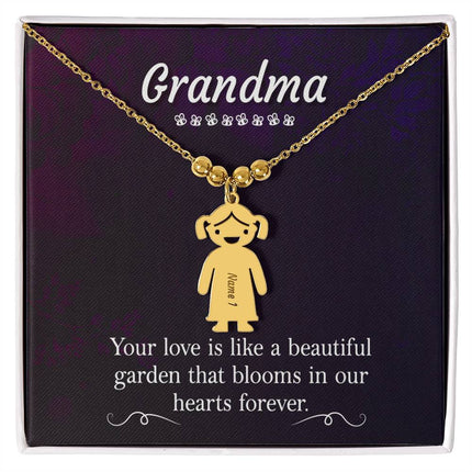 Grandma You're in Our Hearts Forever Necklace - Carbone's Marketplace
