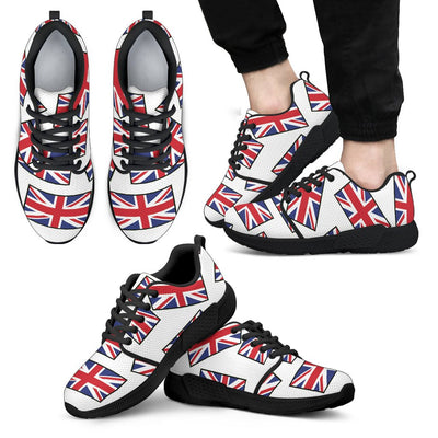 GREAT BRITAIN'S PRIDE! GREAT BRITAIN'S FLAGSHOE - Men's Athletic Sneaker (white bg) - Carbone's Marketplace