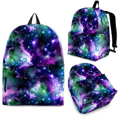 Green and purple universe Backpack - Carbone's Marketplace