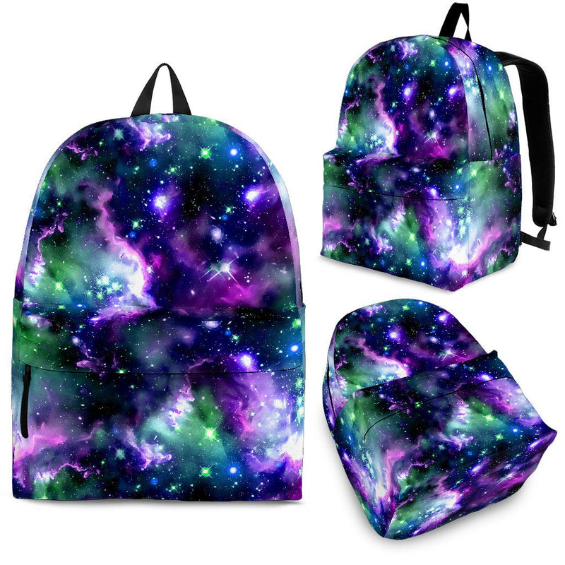 Green and purple universe Backpack - Carbone&