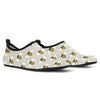 Grey back Cute Bumble Bees Aqua Shoes - Carbone's Marketplace