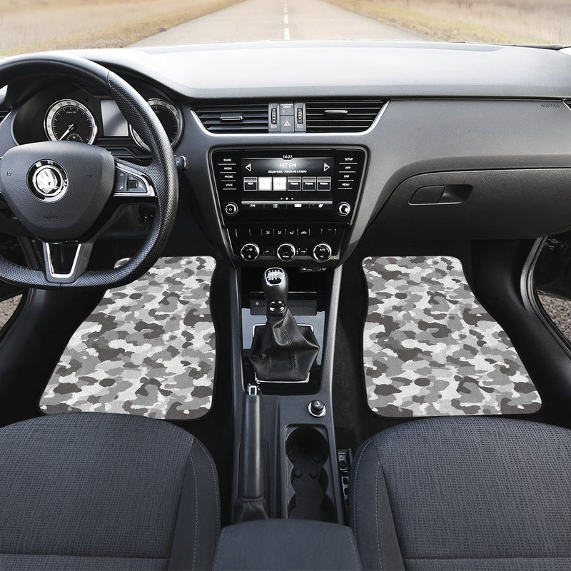 Grey Camouflage Floor Mats - Carbone&