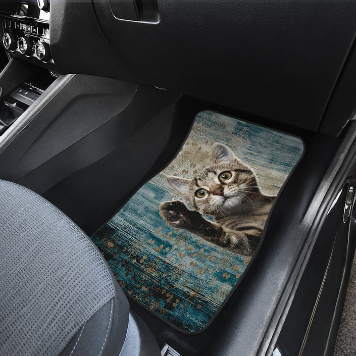 Grey kitten cute Car Floor Mat - Carbone's Marketplace