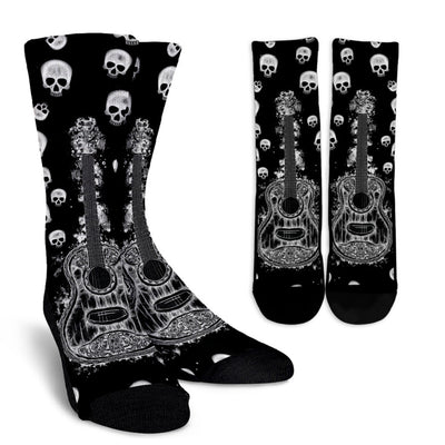 Guitar and Skulls Socks - Carbone's Marketplace