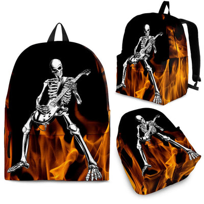 GUITAR PLAYING SKULL BACKPACK - Carbone's Marketplace