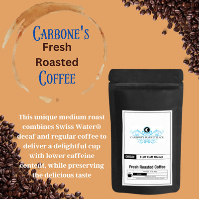 Half Caff Blend Fresh Roasted Coffee - Carbone's Marketplace