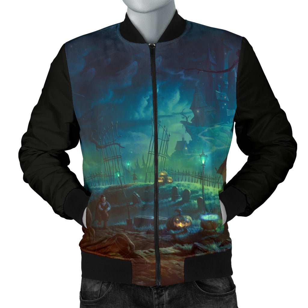 Halloween Men's Bomber Jacket - Carbone's Marketplace