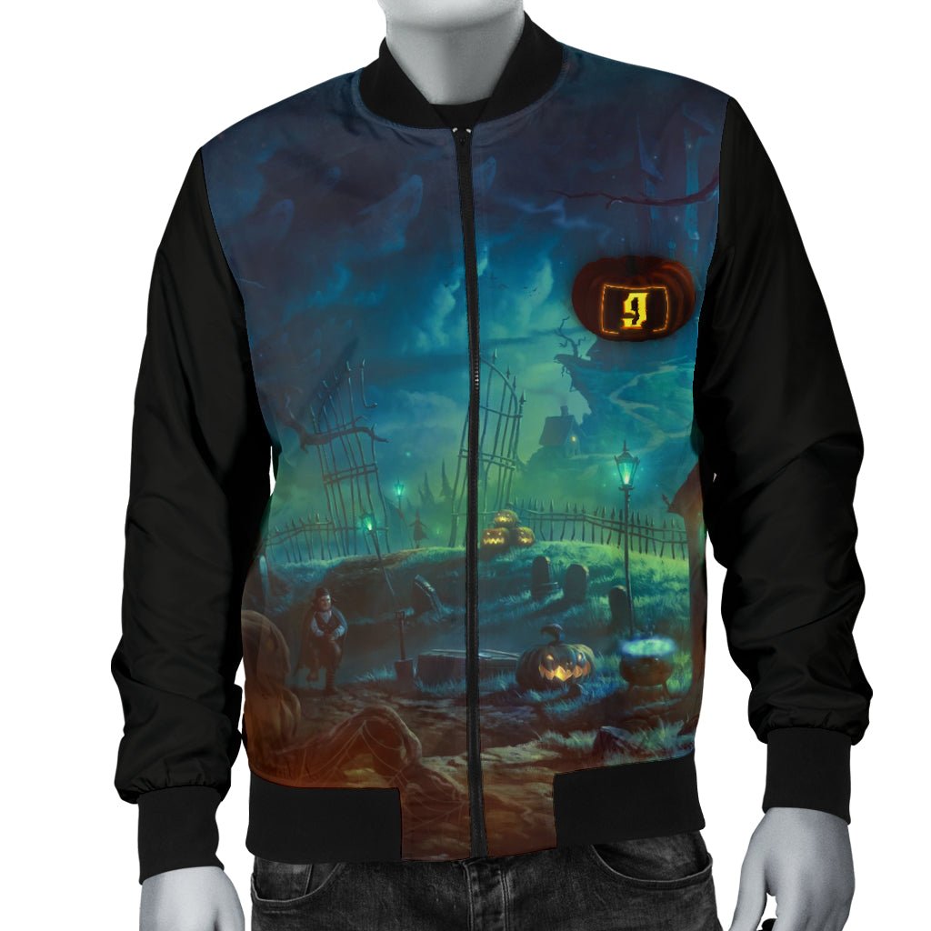 Halloween Men's Bomber Jacket - Carbone's Marketplace