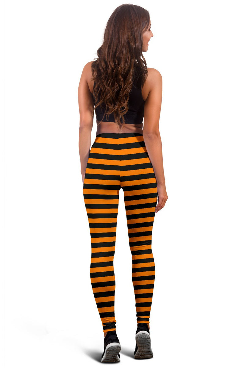 Halloween Striped Leggings - Carbone&