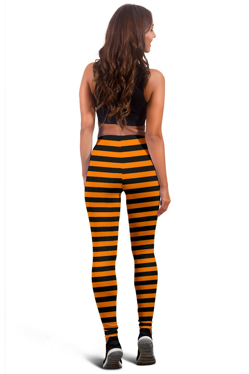 Halloween Striped Leggings - Carbone's Marketplace