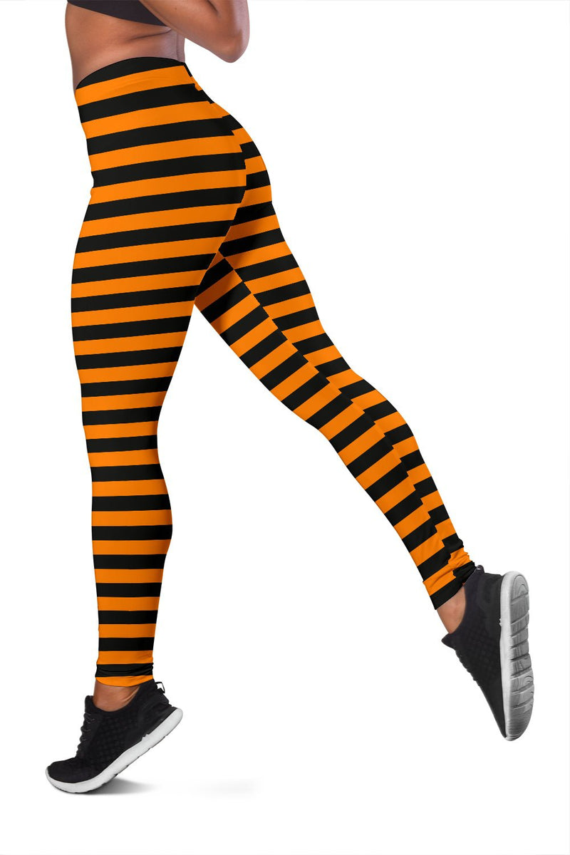 Halloween Striped Leggings - Carbone&