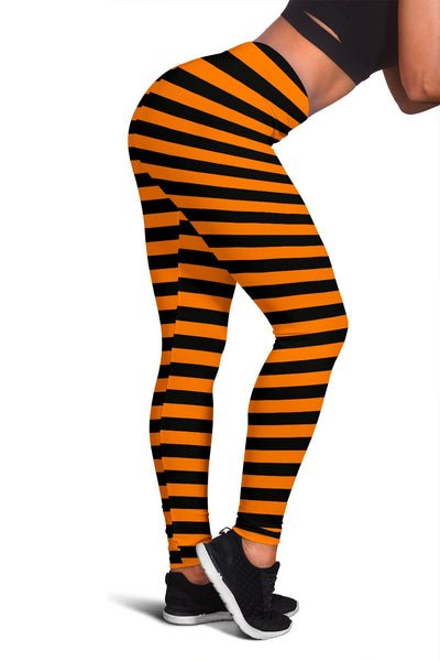 Halloween Striped Leggings - Carbone's Marketplace