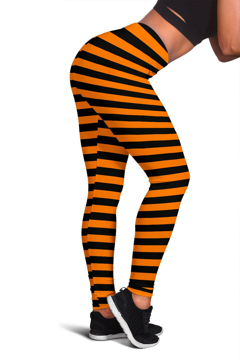 Halloween Striped Leggings - Carbone&