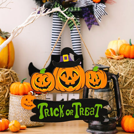 HALLOWEEN TRICK OR TREAT Hanging Decoration - Carbone's Marketplace