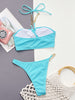 Halter Neck Chain Detail Two-Piece Bikini Set - Carbone's Marketplace