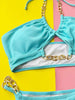 Halter Neck Chain Detail Two-Piece Bikini Set - Carbone's Marketplace