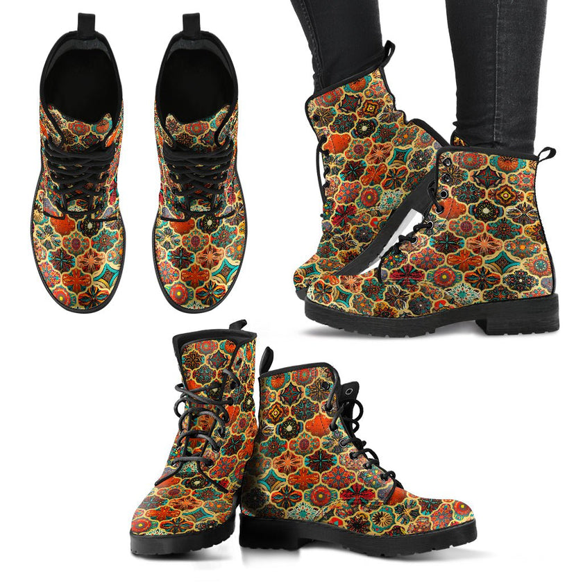Handcrafted Bohemian Pattern 2 Boots - Carbone's Marketplace