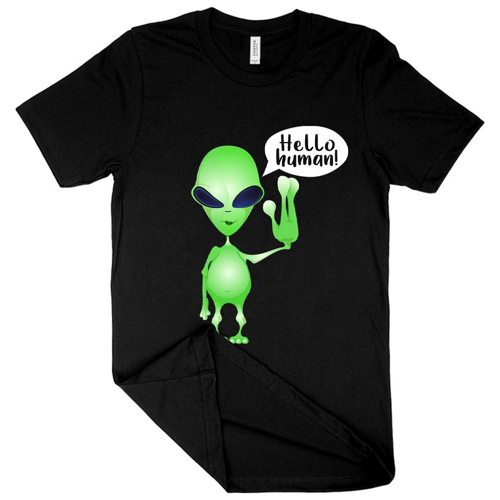 Hello Human T-Shirt - Alien T-Shirt - Carbone's Marketplace