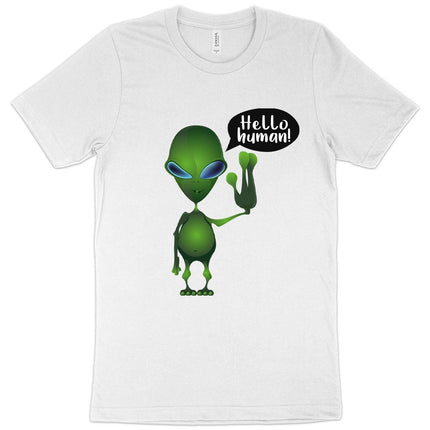 Hello Human T-Shirt - Alien T-Shirt - Carbone's Marketplace