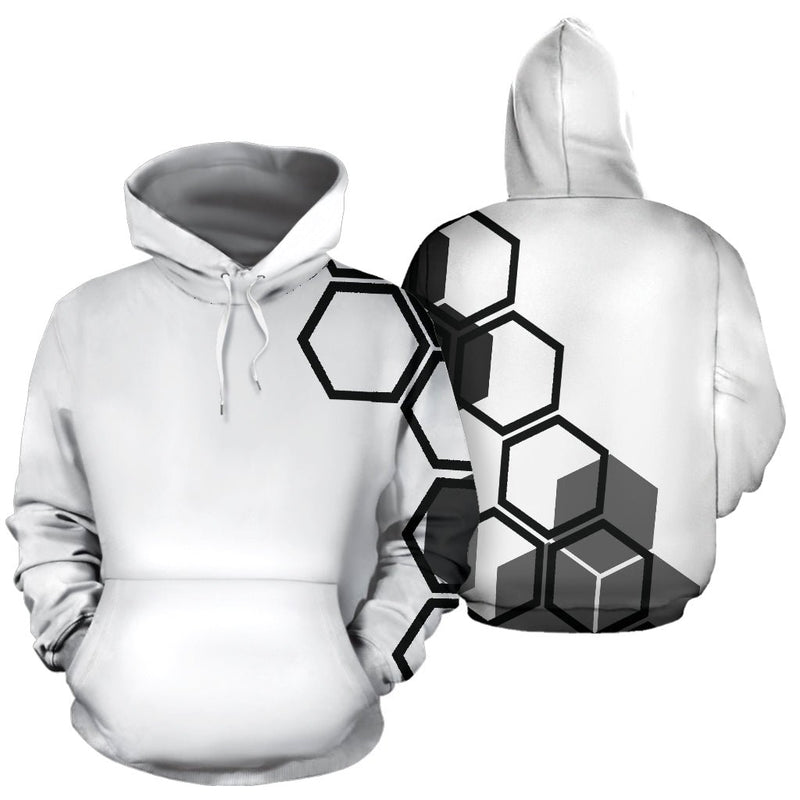 Hexagons white men&