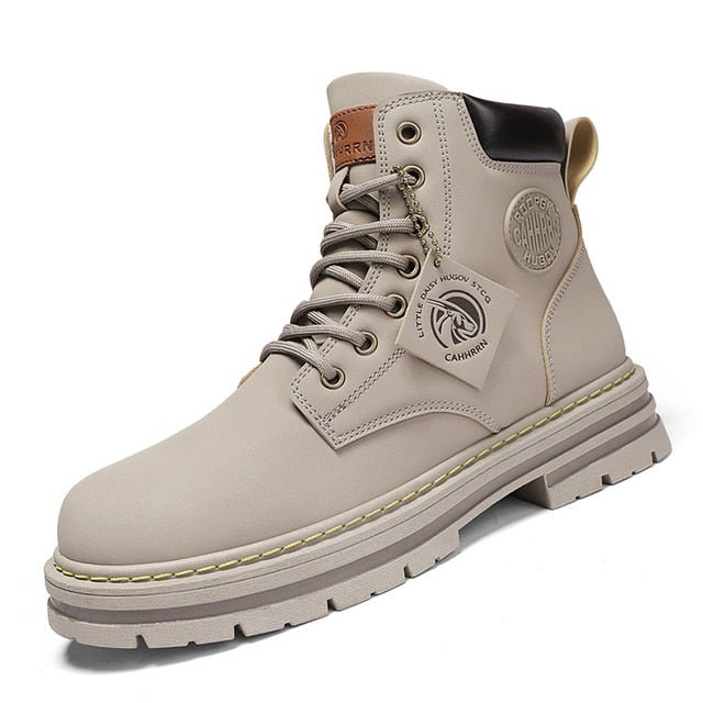 High Top Boots Men's Leather Shoes - Carbone's Marketplace