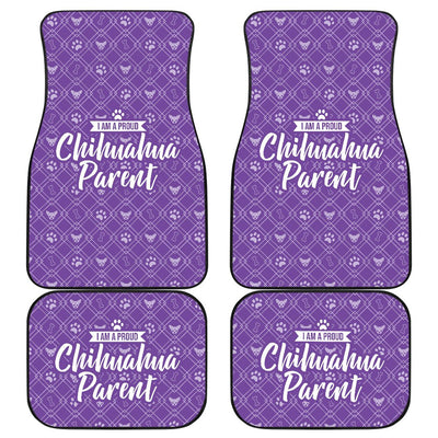 I am a Proud Chihuahua Parent Front and Back Car Mat (Set of 4) - Carbone's Marketplace