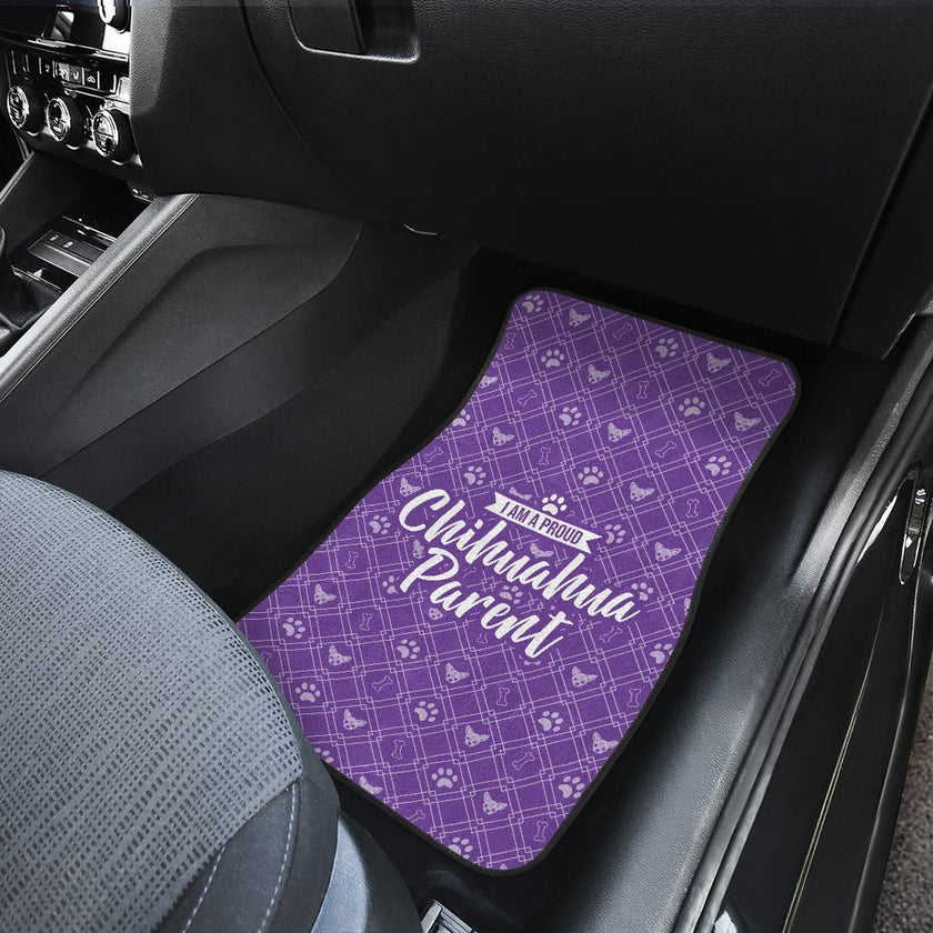 I am a Proud Chihuahua Parent Front and Back Car Mat (Set of 4) - Carbone's Marketplace