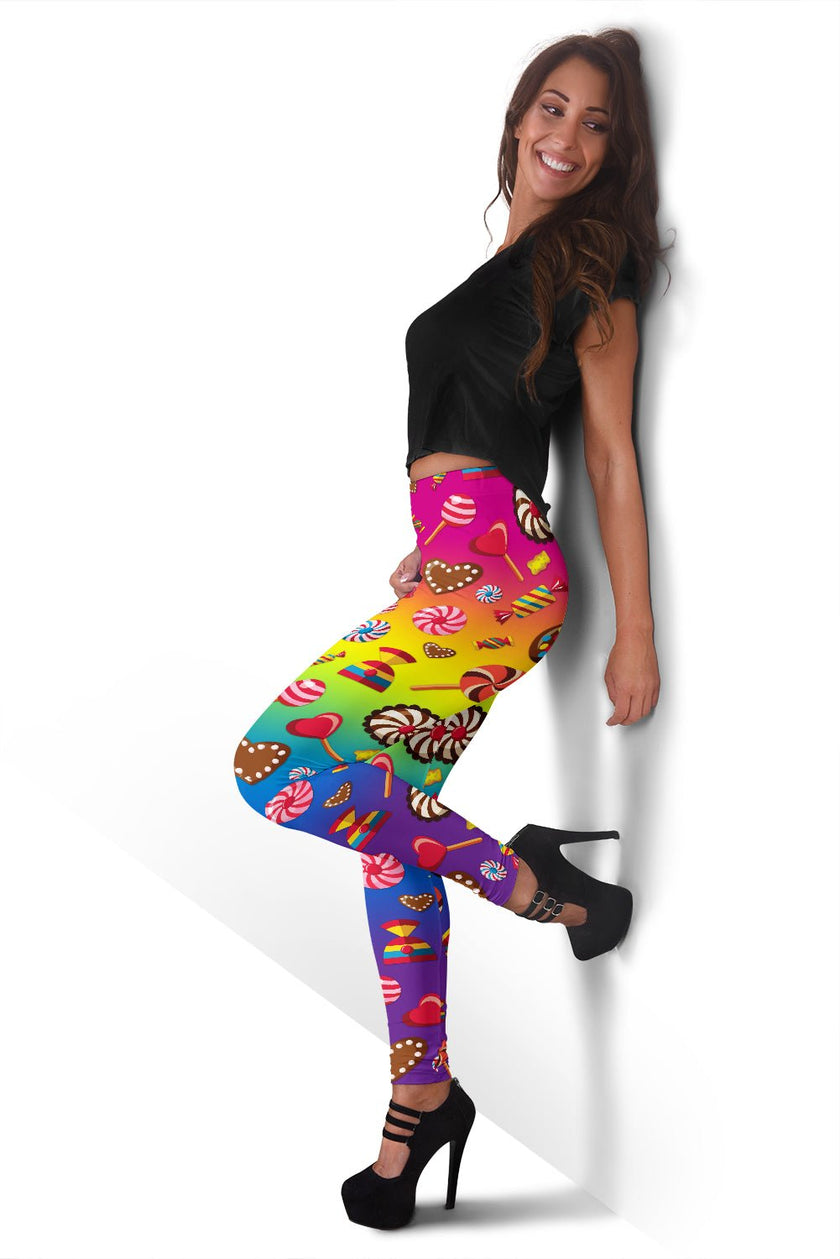 I Like Candy and Skulls Leggings - Carbone's Marketplace