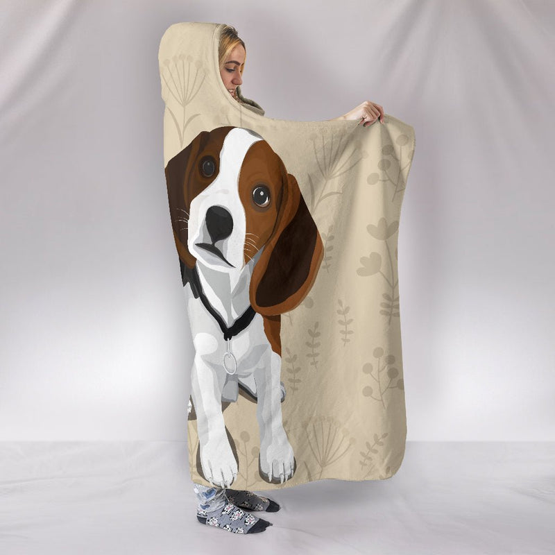 I Love Beagles Hooded Blanket for Lovers of Beagle Dogs - Carbone&